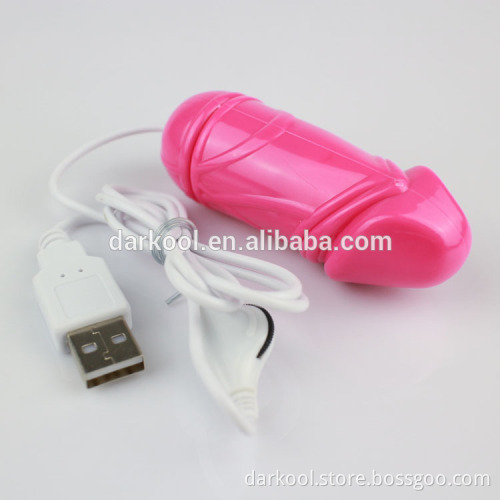 DE025/ Female USB Rechargeable Sex Toys Mini Vibrating Dildo Egg Bullets Vibrator